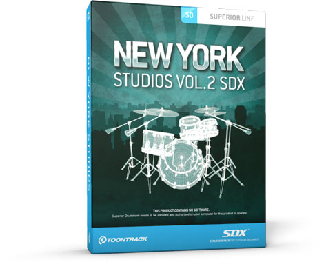 Toontrack NewYork Studios Vol.2SDX — набор перков.
