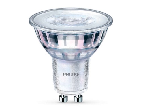 10 светодиодных галогенных ламп PHILIPS GU10 2,7 Вт 3000 К