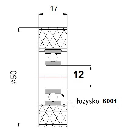 fi 50 DO OKLEINIARKI ROLKI DOCISKOWE fi 12 szer.15