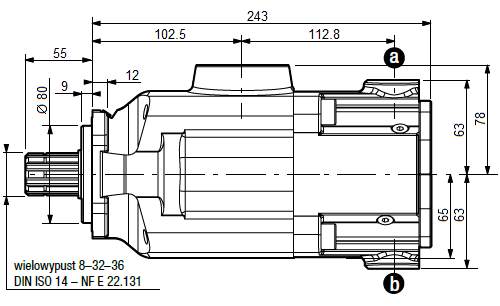 ПРЯМОЙ ПОРШНЕВОЙ НАСОС PAC2x32 0511485 HYDRO LEDUC