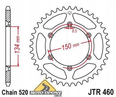 Задняя звездочка Kawasaki KXF KX 125 250 450 F