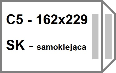 Конверты офисные самоклеющиеся C5 SK, белые, 500 шт.