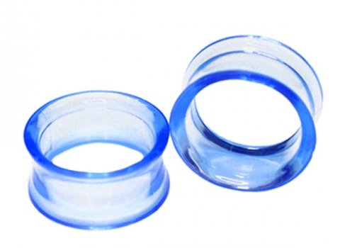 TUNELE PLUGI PLUG AKRYLOWY TUNEL NIEBIESKI 6 mm