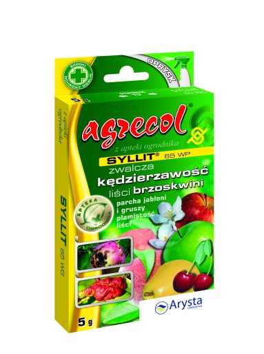 ŚRODEK PREPARAT CHOROBY GRZYBOWE BRZOSKWIŃ AGRECOL SYLLIT 65 WP 5 g