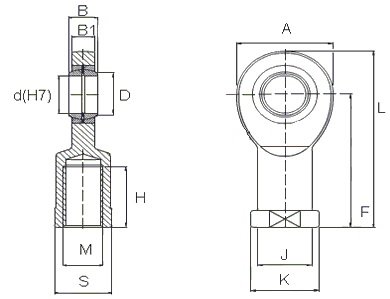 SIL 30 T/K НЕПРЕРЫВНАЯ ГОЛОВКА, левая резьба PGIKL 30