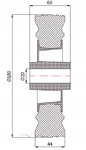 KOŁO fi 180 MASZYN WÓZKA KOMPRESORA młynarki 120kg