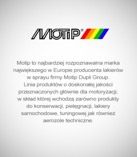 MOTIP EXCELLENT АКРИЛОВАЯ ТОНАЛЬНАЯ ТОНАЛЬНАЯ ЧЕРНАЯ СПРЕЙ 500мл