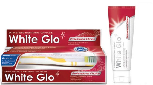 WHITE GLO отбеливающая паста 100мл Professional