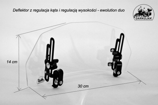 Регулируемый дефлектор для стекла DARKOJAK EVOLUTION DUO