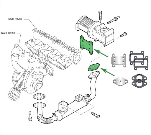 Заглушки EGR 1.9 TiD SAAB 9-3 9-5 150KM Z19DTH