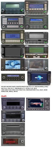 МОДУЛЬ ЭМУЛЯТОРА MP3 USB SD AUDI SKODA SEAT VW R100/110 RCD510 (безммi) RNS2