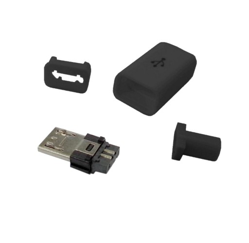 WTYK USB MIKRO TYP B 5-PIN NA KABEL + OBUDOWA __FV