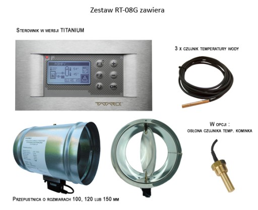 КОНТРОЛЛЕР КАМИНА RT-08G FI 100 рисунок ТАТАРЕК