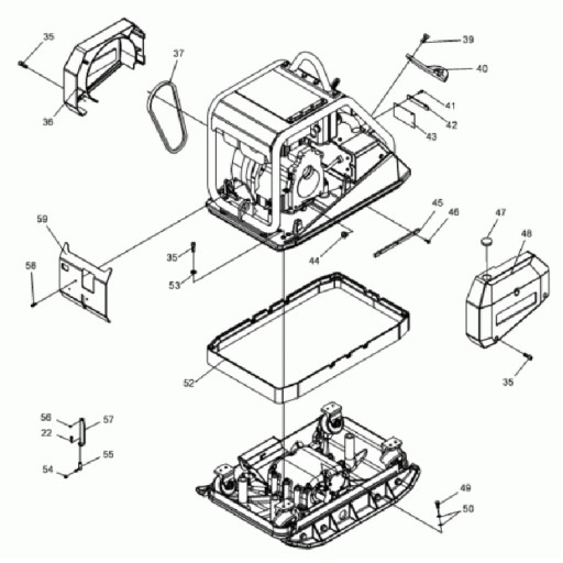 WACKER DPU6055 DPU6555 Клиновой ремень 0094072