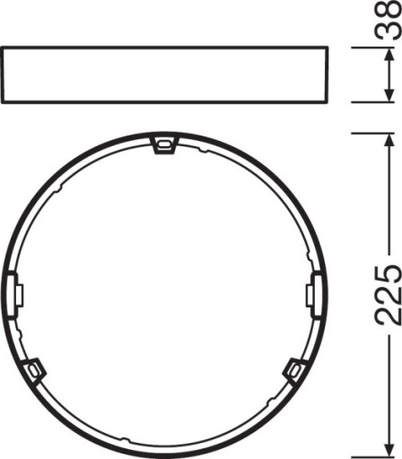 Рамка для светодиодной панели DOWNLIGHT Slim DN210 LEDVANCE