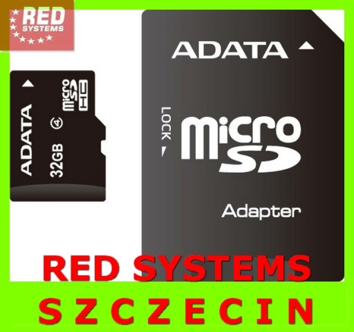 Карта Micro SecureDigital microSD 32 ГБ ADATA +Adap