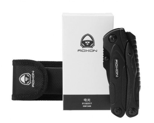 Multitool Roxon Spark 14 w 1 ostrze otwieracze przecinak śrubokręt szczypce