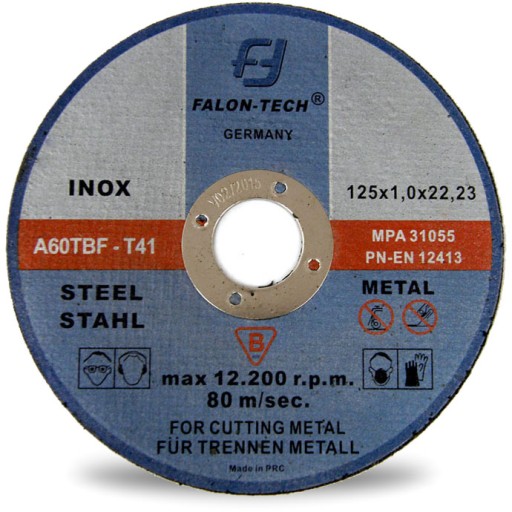 ДИСКИ ДЛЯ РЕЗКИ МЕТАЛЛА inox 125 x 1,0 FALON TECH