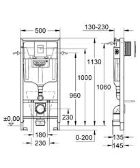 Каркас унитаза DEAL TESI AQUABLADE GROHE 5в1