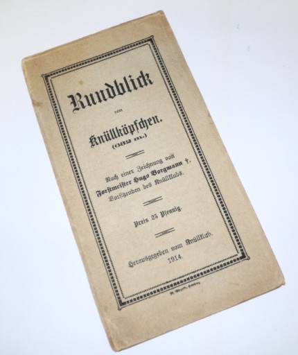 ПАНОРАМА. РАСШИРЕННЫЙ ВУЛКАН КНУЛКОПФХЕН, Гессен. 1914 год