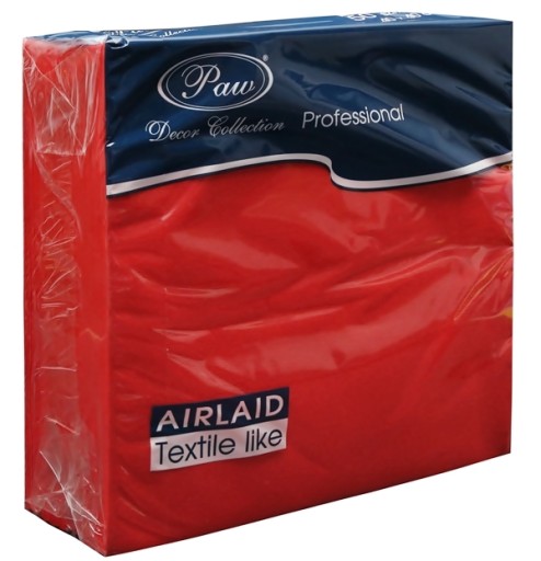 Салфетки PAW PROFESSIONAL RED AIRLAID 40х40 см