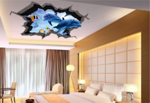 Наклейки на потолок или стену 3D SKY SKY 70х50см