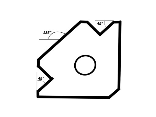 Угловой магнитный сварочный держатель 34,5 кг