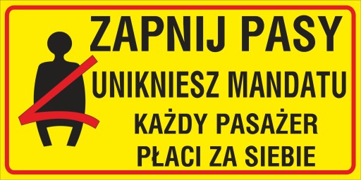 Наклейка IN 30, пристегните ремень безопасности, избежите штрафа 15х30