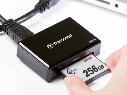 Быстрое устройство чтения карт CFast 2.0 1 порт USB 3.0 Transcend