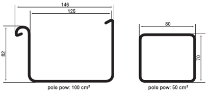 ЖЕЛОБ БЕЗ СКРЫТОЙ СИСТЕМЫ GALECO 125/70x80