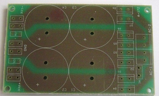 A-172_pcb. Блок питания для усилителей средней мощности.