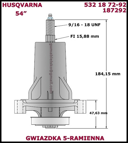 АДАПТЕР ОПРАВКА РУЧКА HUSQVARNA CT154 TC138 142