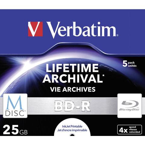 Verbatim 25GB BD-R M-DISC do archiwizacji 5szt !!!