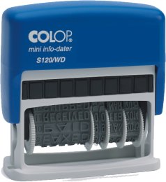 Штамп даты Colop S120/WD, готовые слоганы