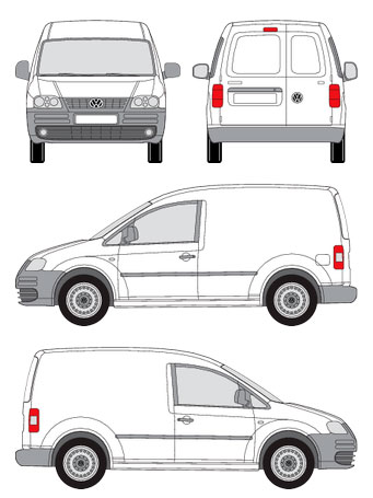 БАГАЖНИК НА КРЫШУ ПЛАТФОРМА КОРЗИНА VW CADDY 2011-2020 короткая