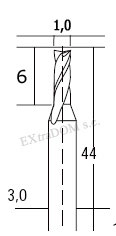 PROXXON PRECISION ПРЯМАЯ РЕЗКА 1 мм, сталь HM