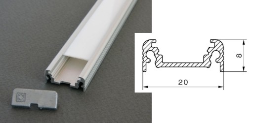 Oświetlenie LED podszafkowe Lampa 50cm Ściemniacz