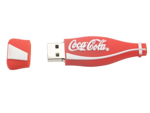 ФЛЕШКА 8 ГБ USB-БУТЫЛКА COCA COLA КРАСНЫЙ БЕЛЫЙ