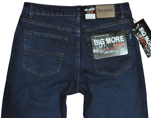 Spodnie męskie dżinsowe jeans Big More BM002 L34 pas 90 cm 35/34