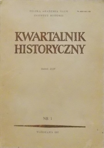 Исторический ежеквартальный № 1-4 за 1987 год.