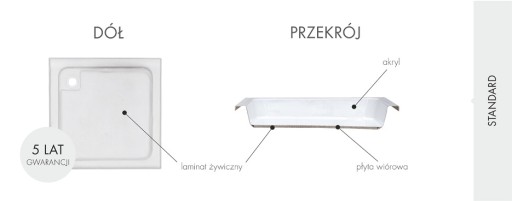 Душевой поддон Schedpol ZEFIR 80x80x26 R55 см 3,215