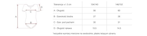 БОДИ ДЛЯ БАЛЕТА ГИМНАСТИКИ ТАНЦЕВ X2 GB 134/140