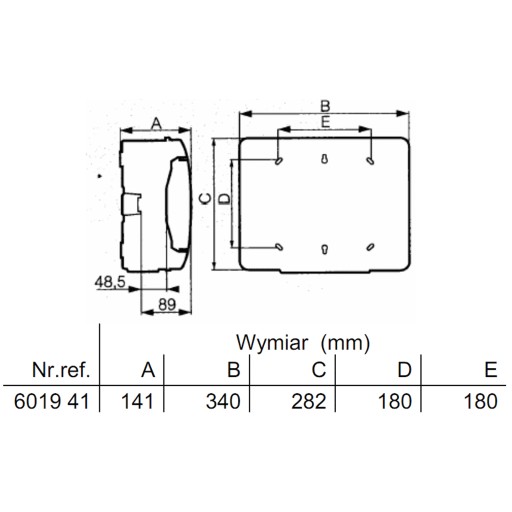 Распределительное устройство LEGRAND N/T 1x12 герметичное 601941