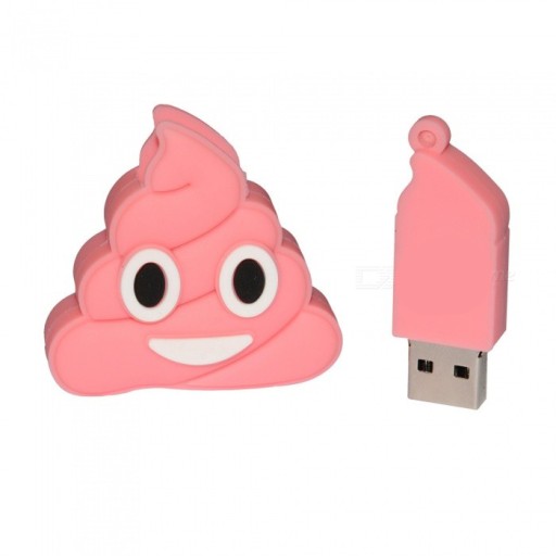 ФЛЭШ-ПЕНДРИВ РОЗОВЫЙ POO EMOJI FLASH ДОСТАВКА в течение 24 часов, 32 ГБ