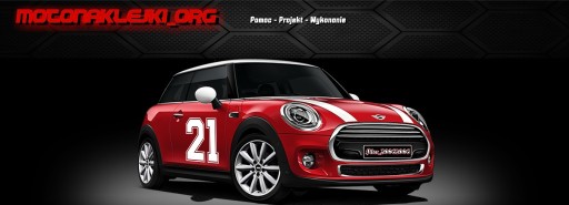 Боковой номер MINI COOPER — пленка автомобиля