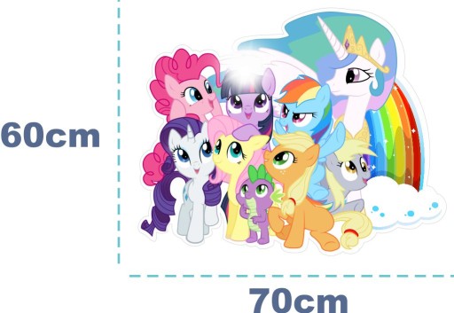 3D наклейки на стену My Little Pony Пони 70см