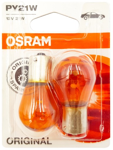 Галогенная лампа Osram PY21W 12V BAU15S Original Line