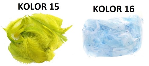 PIÓRA PIÓRKA MIX 25 SZT PIÓRO DEKORACYJNE 23xKOLOR