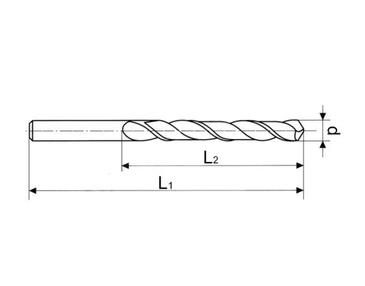 WIERTŁO DO METALU FI 6.1 MM BIAŁE HSS NWKA 10 SZT