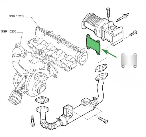 Заглушка EGR 1.9JTD ALFA ROMEO FIAT 1.9CDTi OPEL